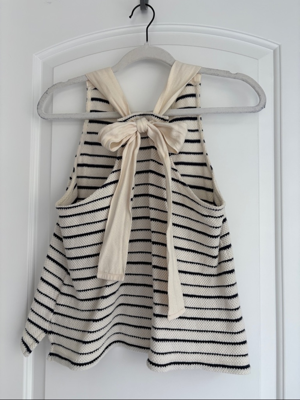 Madewell Texture & Thread T Back, Bow, Striped Tank‎ Top  Sz S